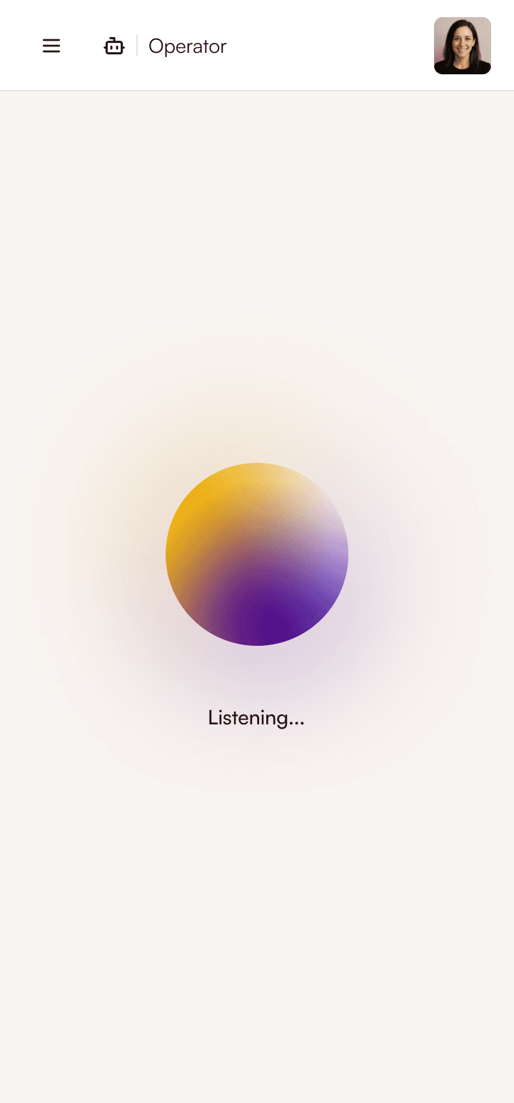 Operator AI — Mobile